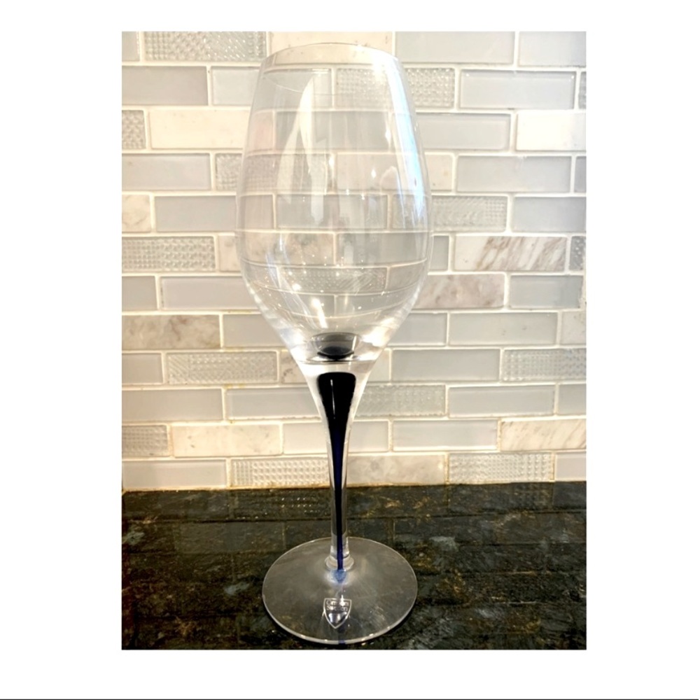 COPY - Orrefors intermezzo blue wine glasses